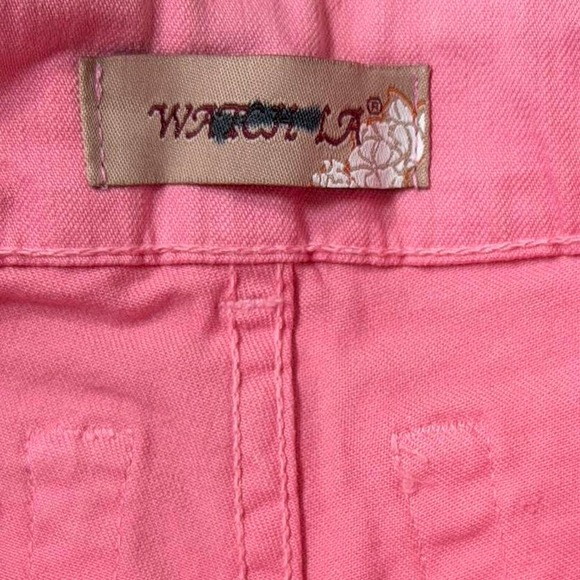 Y2K Pink Low Rise Ripped Flare Jeans - Picture 4 of 8